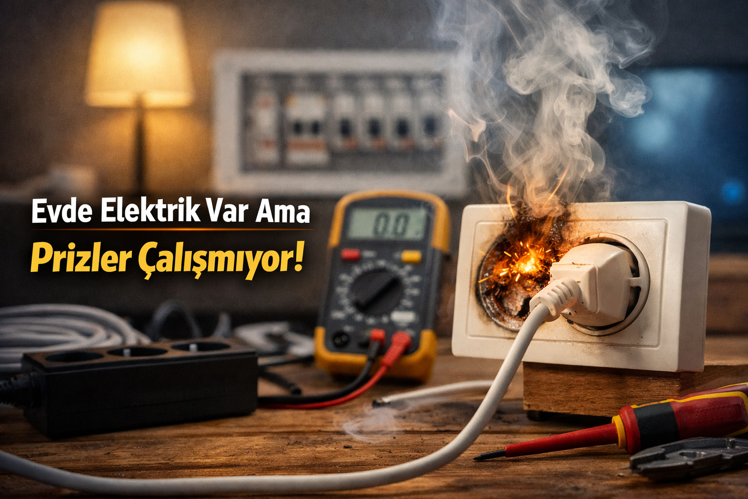Evde elektrik var ama prizler çalışmıyor