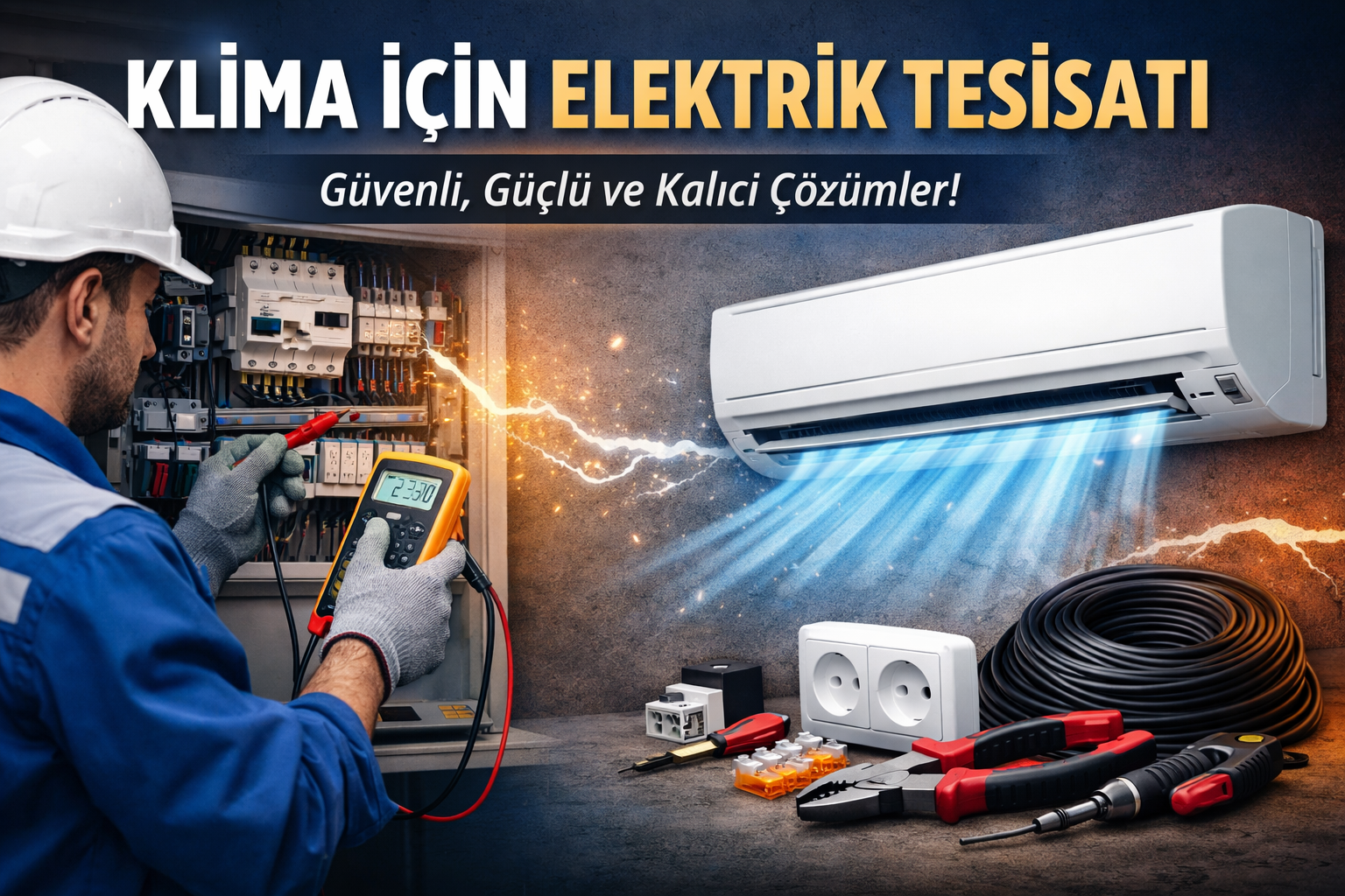 Klima İçin Elektrik Tesisatı Hizmeti