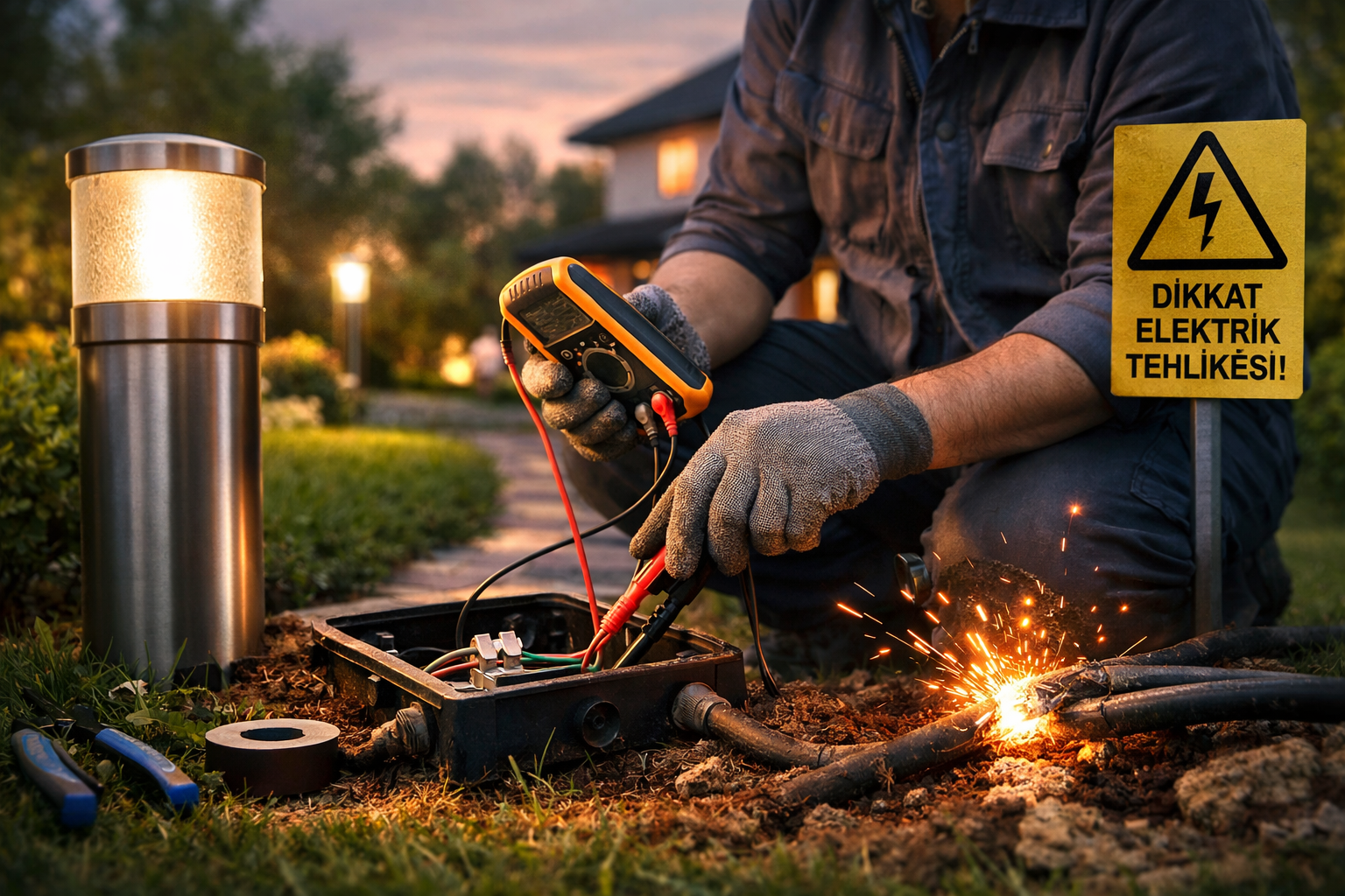 bahçe aydınlatması