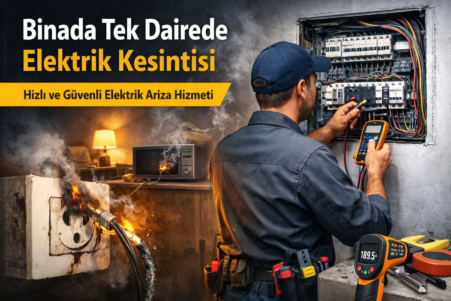 binada tek dairede elektrik kesintisi
