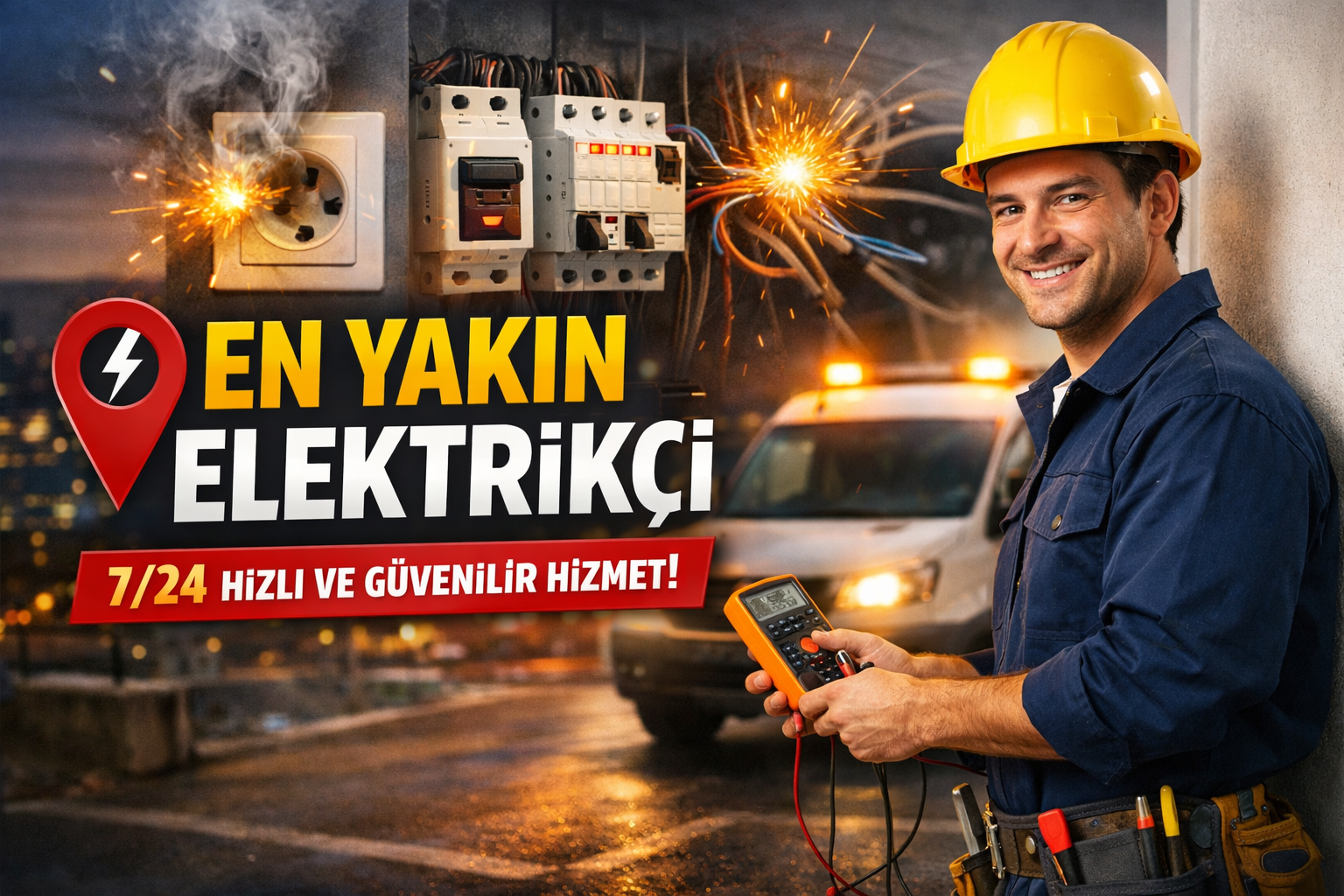 en yakın elektrikçi